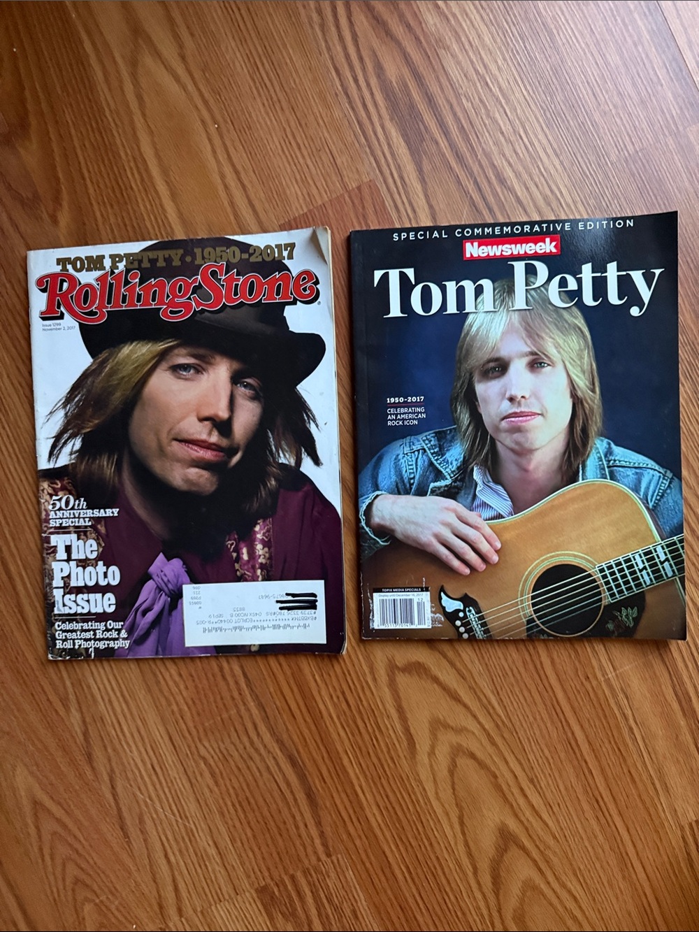 the Rolling Stones Collectible Magazine Pair - Black & Burgundy Covers